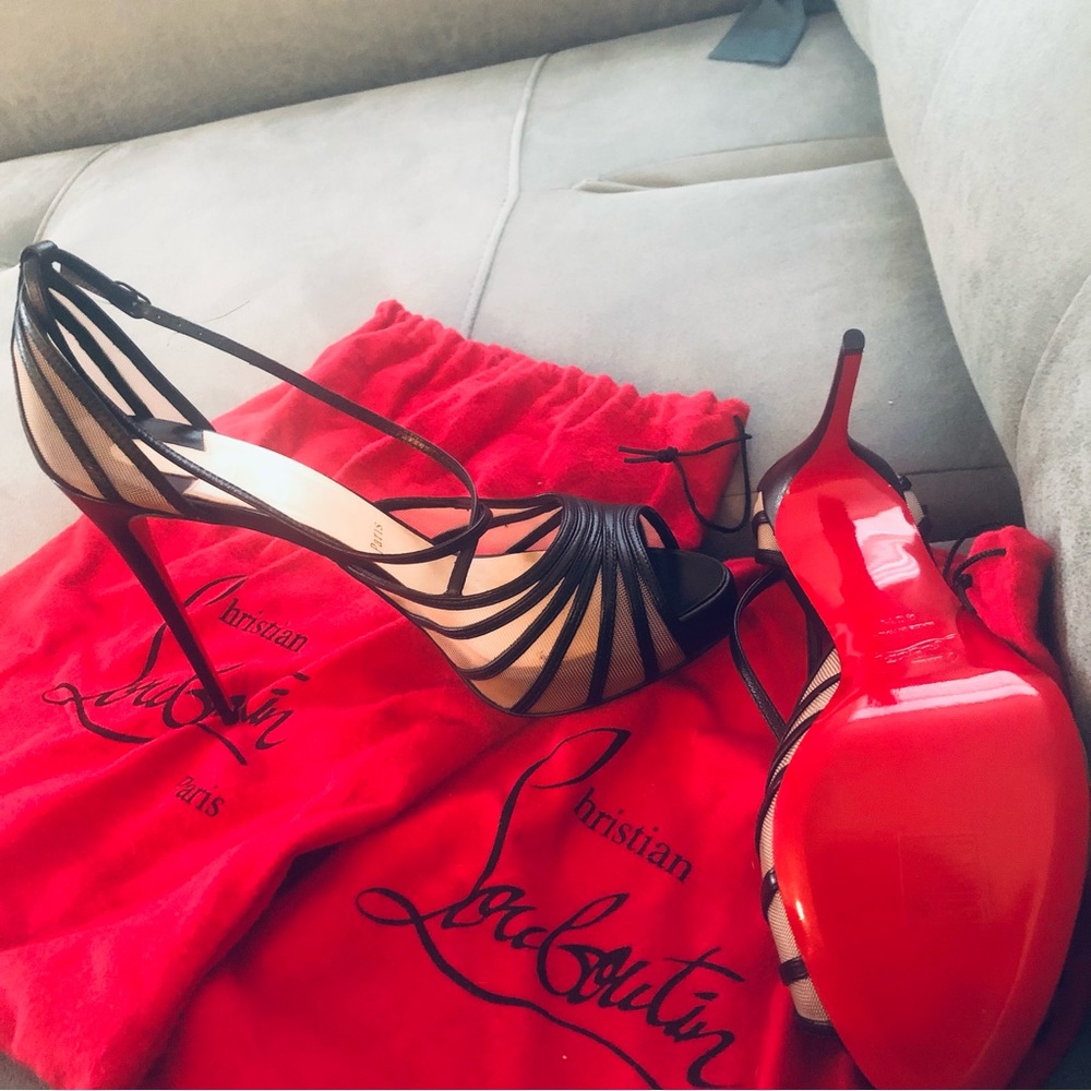 Christian Louboutin Filamenta 120 Black - Size 40 1/2